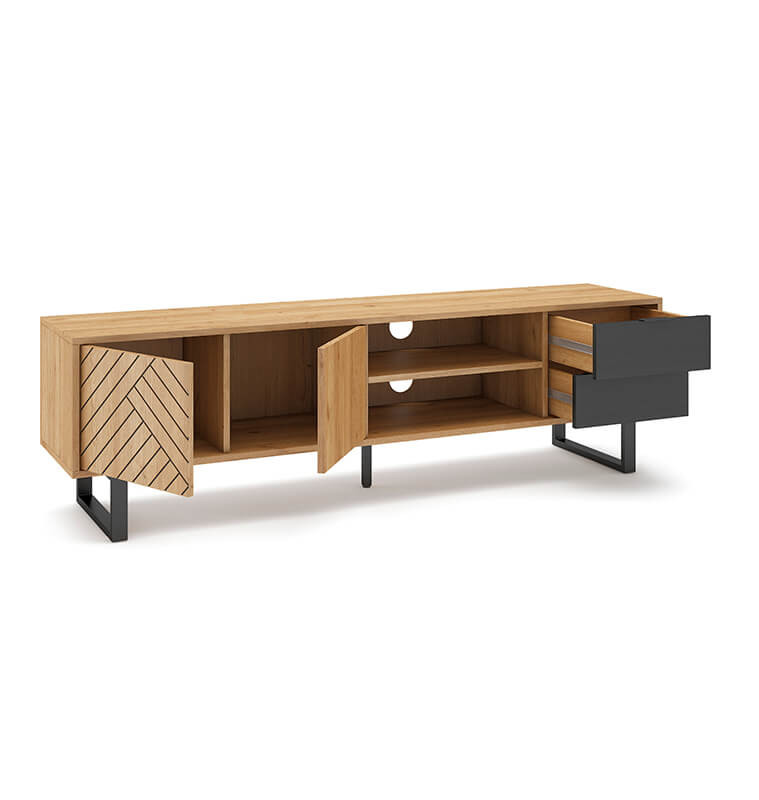 Meuble Tv Madona en bois mélamine et métal, 180X40X51.5 cm | 230 000 FCFA , Dakar