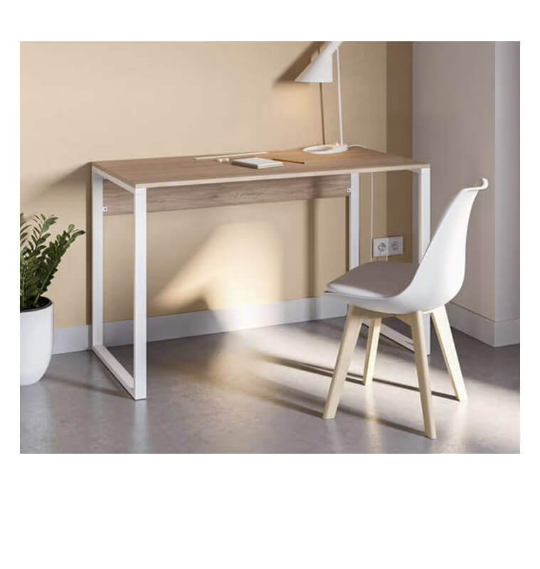 Bureau Inna en mélamine naturel et blanc, 110 x 60 x 75 cm | 85 000 FCFA , Dakar