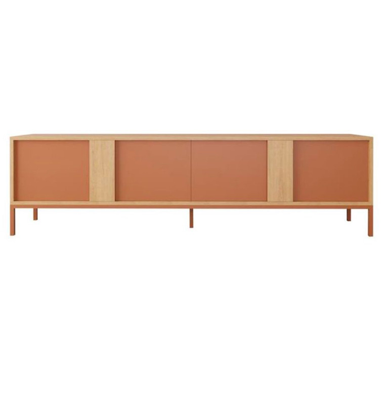 Meuble Tv KAIA en bois mélamine terracotta, 180X40X55 cm | 215 000 FCFA , Dakar