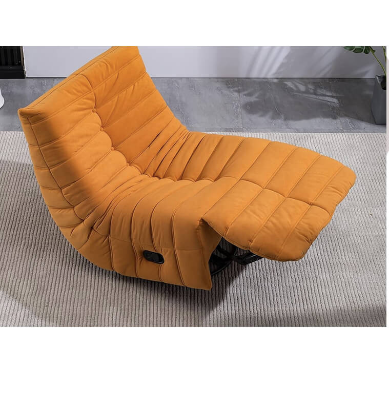 Fauteuil inclinable et à bascule en velours jaune, 82X86X86 cm | 330 000 FCFA , Dakar