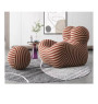 Fauteuil "les bras de maman" en tissu rouge et beige rayures, 100X105X90 cm | 535 000 FCFA , Dakar