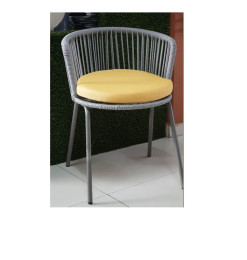 Chaise de jardin gris et jaune en métal et polyester, 57X56X75 cm | Chaises, fauteuils & banquettes | 75 000 FCFA , dakar, Sé...