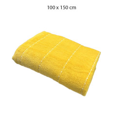 Serviette jaune en coton 100% zéro torsion 500GSM, gamme Verna unis, 100x150 cm | Serviettes & Peignoirs | 12 100 FCFA , daka...