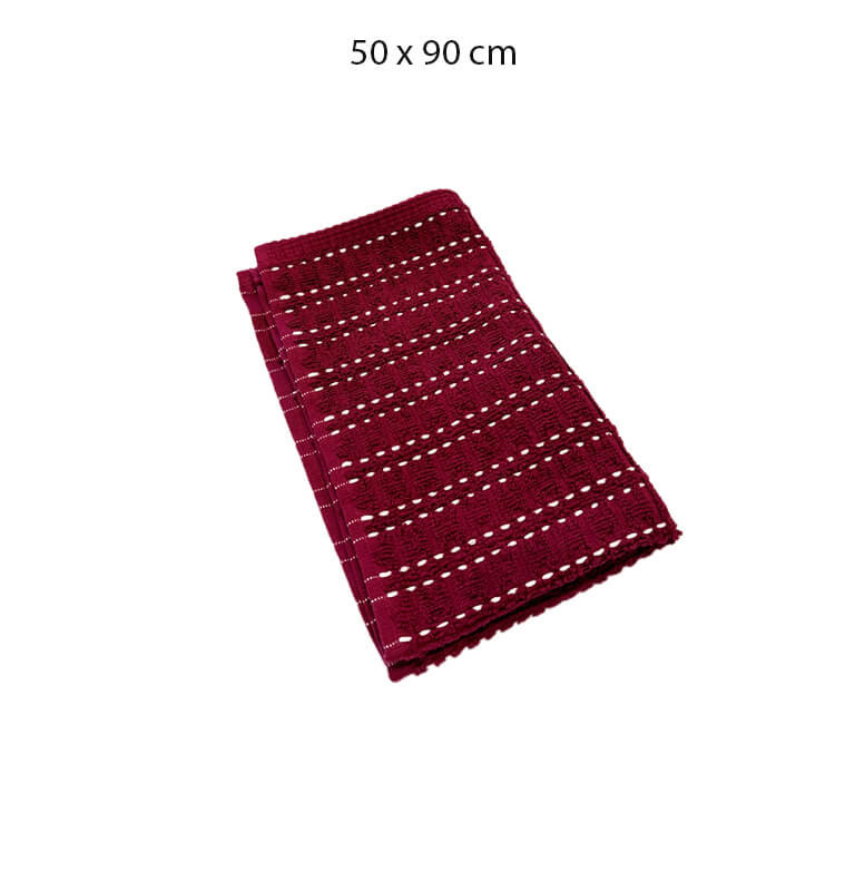 Serviette Jacquard fuchsia en coton 95%, 550GSM, 30x50 cm | Serviettes & Peignoirs | 1 300 FCFA , dakar, Sénégal