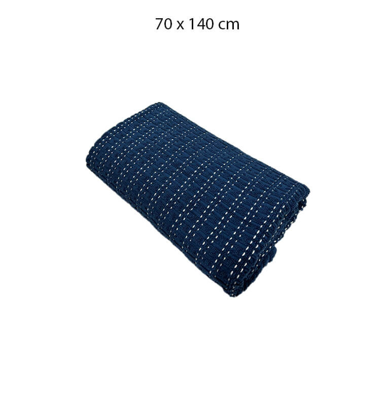 Serviette Jacquard bleu en coton 95%, 550GSM, 70x140 cm | Serviettes & Peignoirs | 8 200 FCFA , dakar, Sénégal