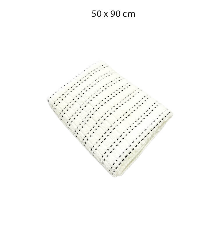 Serviette Jacquard blanc en coton 95%, 550GSM, 50x90 cm | Serviettes & Peignoirs | 3 700 FCFA , dakar, Sénégal