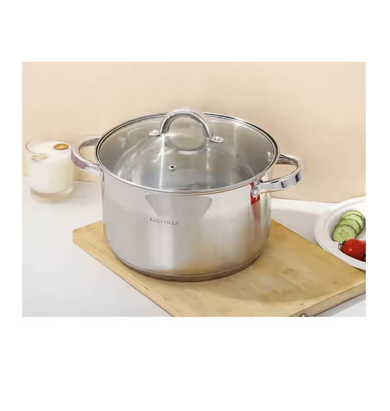 Casserole 20 cm en inox et couvercle en verre, 3.9L | Casseroles & faitouts | 16 900 FCFA , dakar, Sénégal