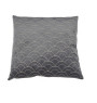 Coussin déco 45X45 cm velours gris et blanc à motif écailles | Coussins déco , Dakar, Sénégal