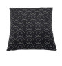 Coussin déco 45X45 cm velours noir et blanc à motif écailles | Coussins déco , Dakar, Sénégal