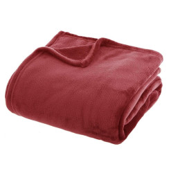 Plaid velours flanelle uni rouge extra doux, 180X230 cm | Plaids & jetés , Dakar, Sénégal