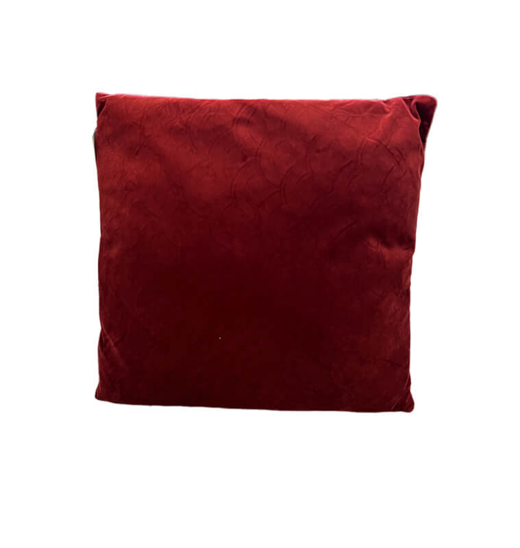 Coussin déco 45X45 cm velours bordeaux à motif écailles | Coussins déco , Dakar, Sénégal