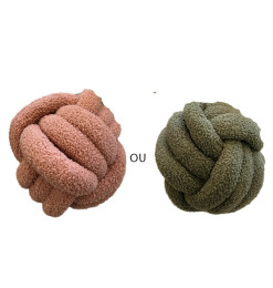 Coussin déco boule de nœuds 25 cm en polyester bouclé 200 GSM | Coussins déco , Dakar, Sénégal