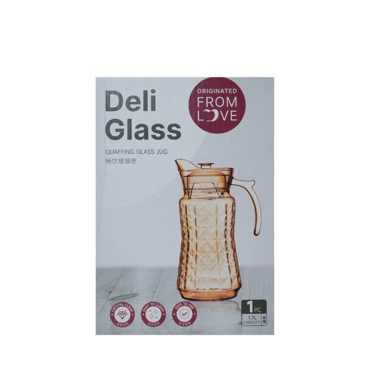 Carafe 1,7L en verre coloré ambre diamant | Verres & carafes | 4 200 CFA , dakar, Sénégal