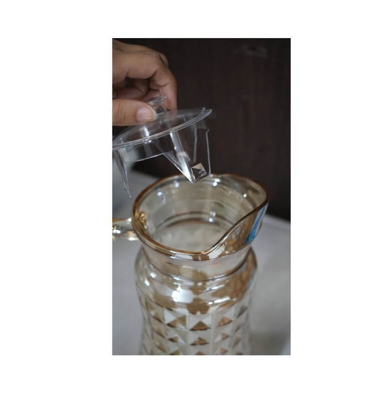 Carafe 1,7L en verre coloré ambre diamant | Verres & carafes | 4 200 CFA , dakar, Sénégal