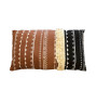 Coussin déco 30X50 cm multicolore marron blanc et noir en polyester | Coussins déco , Dakar, Sénégal