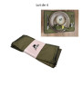 Set de table rectangle x 4 en coton 100% vert avec bordure noire, 48x33 cm | Sets & chemins de table | 3 700 CFA , dakar, Sén...