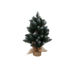 Cône de sapin de Noël en pot de jute 60cm |Décorations à poser Noël |8 500 FCFA ,Dakar, Sénégal