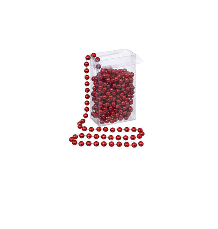 Guirlande de Noël en perle rouge 10 mm x 5 m |Guirlandes de Noël & cimiers |3 400 CFA ,Dakar, Sénégal