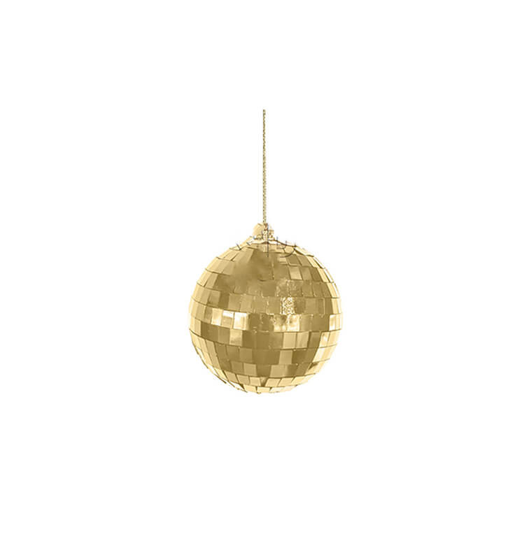 Boule de Noël disco/miroir dorée 10 cm |Boules de Noël |2 300 FCFA ,Dakar, Sénégal