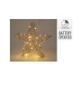 Déco de Noël lumineuse étoile dorée avec Led blanc chaud 30 cm |Luminaires de Noël |6 200 FCFA ,Dakar, Sénégal