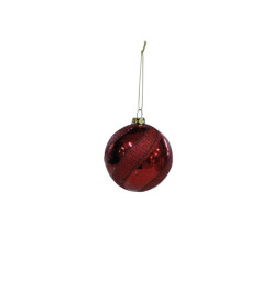 Boule de Noël rouge pailletée 8 cm |Boules de Noël |1 500 FCFA ,Dakar, Sénégal