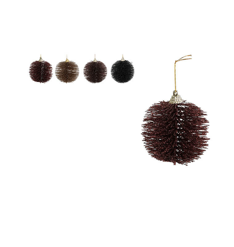 Boule de Noël brosse paillette, 10 cm |Boules de Noël |1 800 CFA ,Dakar, Sénégal