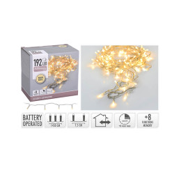 Guirlande lumineuse 192 LED blanc chaud 14.5 mètres |Luminaires de Noël |5 700 FCFA ,Dakar, Sénégal