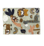 Tapis déco pour enfant animaux de la savane en 90% coton et 10 % viscose, 100X140 cm | Décoration chambre enfant | 39 500 FCF...