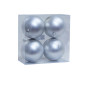 Boule de Noël argentée mate 10 cm - Lot de 4 |Boules de Noël |2 200 CFA ,Dakar, Sénégal