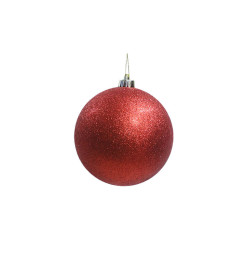 Boule de Noël pailletée rouge 15 cm en pvc |Boules de Noël |1 800 FCFA ,Dakar, Sénégal