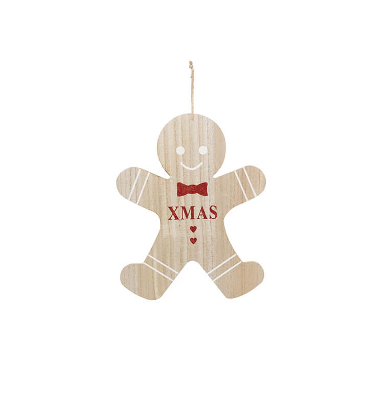 Déco de Noël Bonhomme "XMAS" en bois maxi 35 cm |Suspensions de Noël |3 500 FCFA ,Dakar, Sénégal