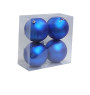 Boule de Noël bleue mate 10 cm - Lot de 4 |Boules de Noël |2 200 CFA ,Dakar, Sénégal