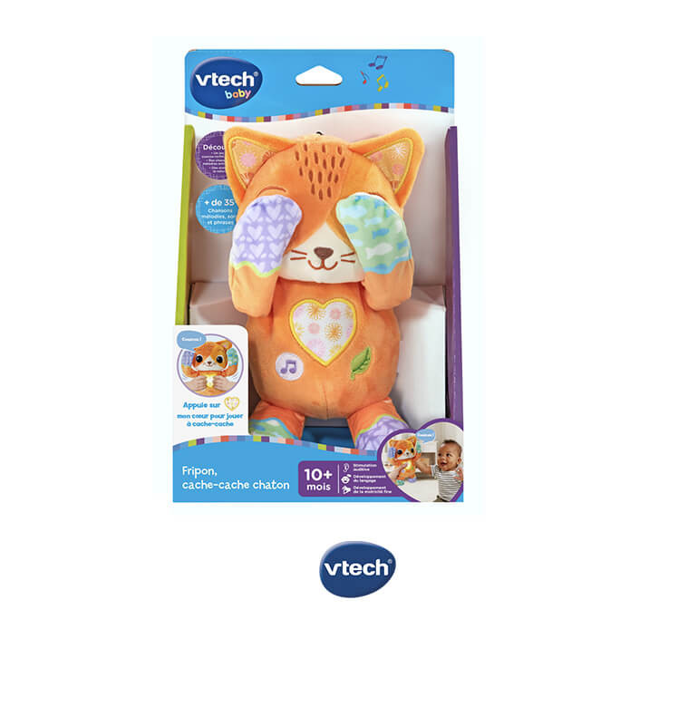 Peluche Fripon, cache-cache chaton, VTECH, de 10 à 36 mois | Activités & jeux d'éveil | 27 000 CFA , dakar, Sénégal
