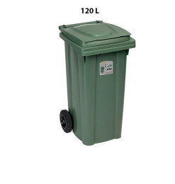 Poubelle verte 120 L avec roues, 54.5X49.5X94 | Poubelles cuisine & extérieur | 50 000 FCFA , dakar, Sénégal