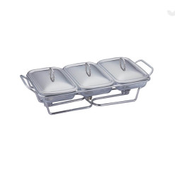 Réchaud alimentaire X3 en verre 1,5L et couvercle inox argenté | Plats à four  | 47 000 FCFA , dakar, Sénégal