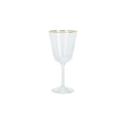 Verre à vin 280 ml en verre et bord doré | Verres & carafes | 4 500 FCFA , dakar, Sénégal