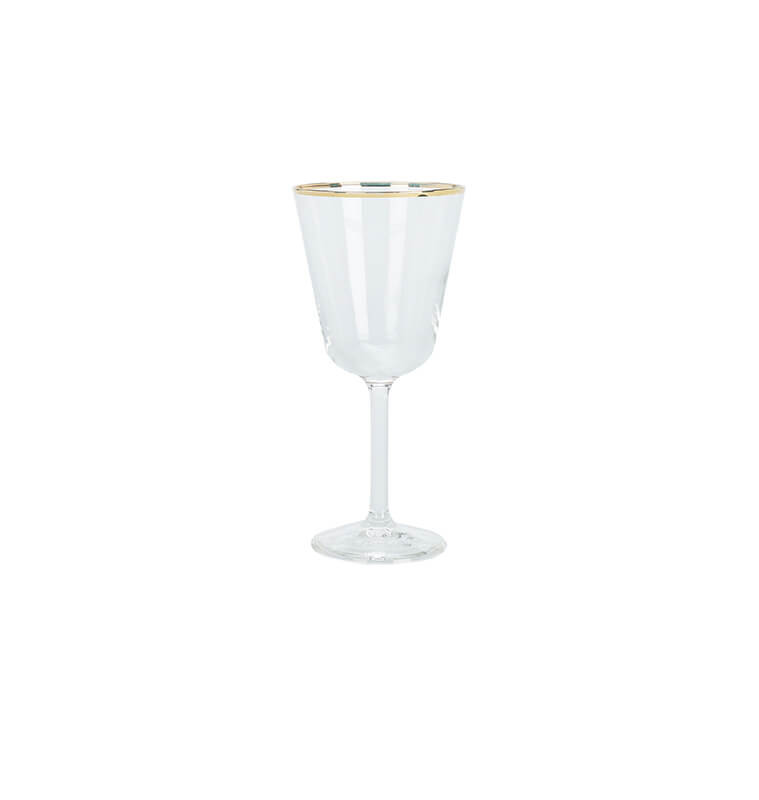 Verre à vin 280 ml en verre et bord doré | Verres & carafes | 4 500 FCFA , dakar, Sénégal