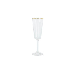 Verre à champagne 180 ml en verre et bord doré | Verres & carafes | 4 500 FCFA , dakar, Sénégal