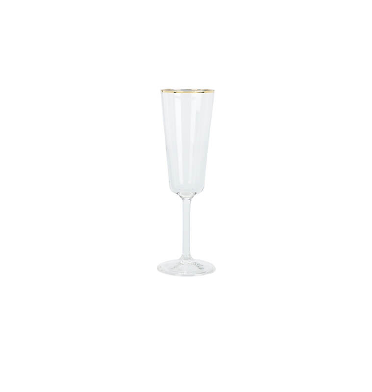 Verre à champagne 180 ml en verre et bord doré | Verres & carafes | 4 500 FCFA , dakar, Sénégal