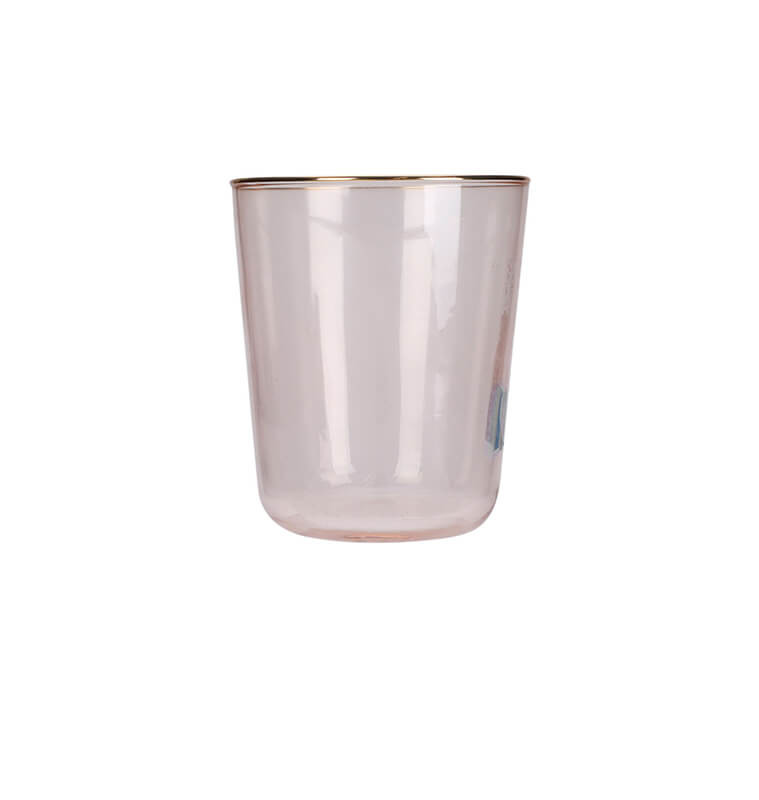 Verre 315 ml en verre ambre et bord doré | Verres & carafes | 2 800 FCFA , dakar, Sénégal