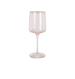 Verre à vin 320 ml en verre ambre et bord doré | Verres & carafes | 5 100 FCFA , dakar, Sénégal