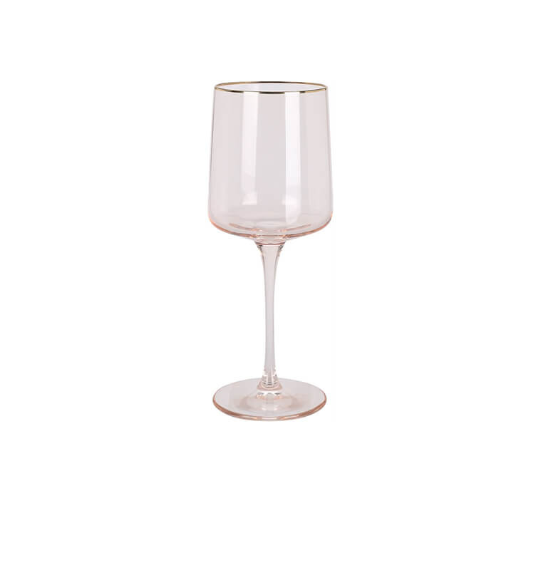 Verre à vin 320 ml en verre ambre et bord doré | Verres & carafes | 5 100 FCFA , dakar, Sénégal