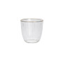 Verre 295 ml en verre cannelé transparent et bord doré | Verres & carafes | 2 300 FCFA , dakar, Sénégal