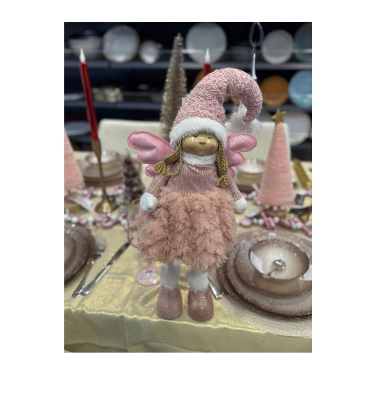 Figurine Noël fille rose de 69 cm avec éclairage LED. |Décorations à poser Noël |20 600 CFA ,Dakar, Sénégal