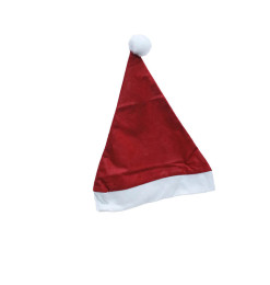 Bonnet de Noël velours rouge et blanc 28x38 cm |Costumes Noël & Accessoires de déguisement |700 CFA ,Dakar, Sénégal