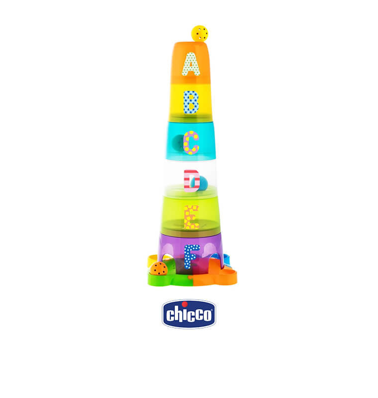 Jeu d'empilage Stack & Fun avec balles, CHICCO - De 6 à 36 mois | Activités & jeux d'éveil | 21 400 FCFA , dakar, Sénégal