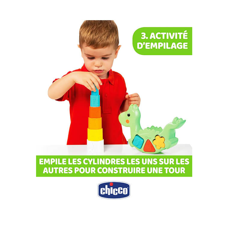 Lino le Dino Rocking 2 en 1, CHICCO - Pour 1 à 4 ans | Activités & jeux d'éveil | 12 700 FCFA , dakar, Sénégal