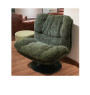 Fauteuil pivotant en tissu vert, 82X84X96 cm | 600 000 FCFA , Dakar