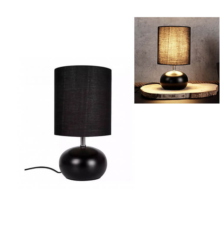 Lampe de table en céramique noir 15x24 cm | Lampes de table, lampes de chevet , Dakar, Sénégal