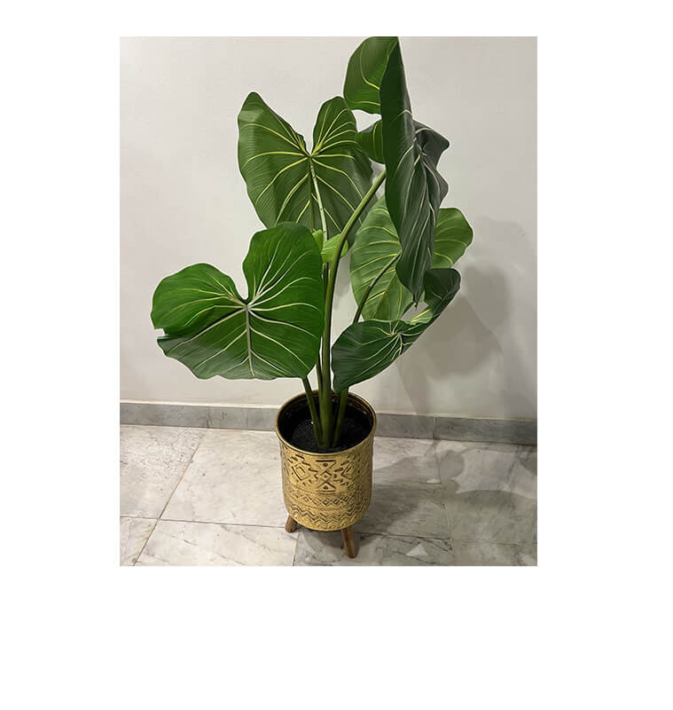 Plante artificielle philodendron 1m30 à 6 feuilles, 130x38x21 cm | Arbres & plantes artificielles extérieur | 40 000 FCFA , d...